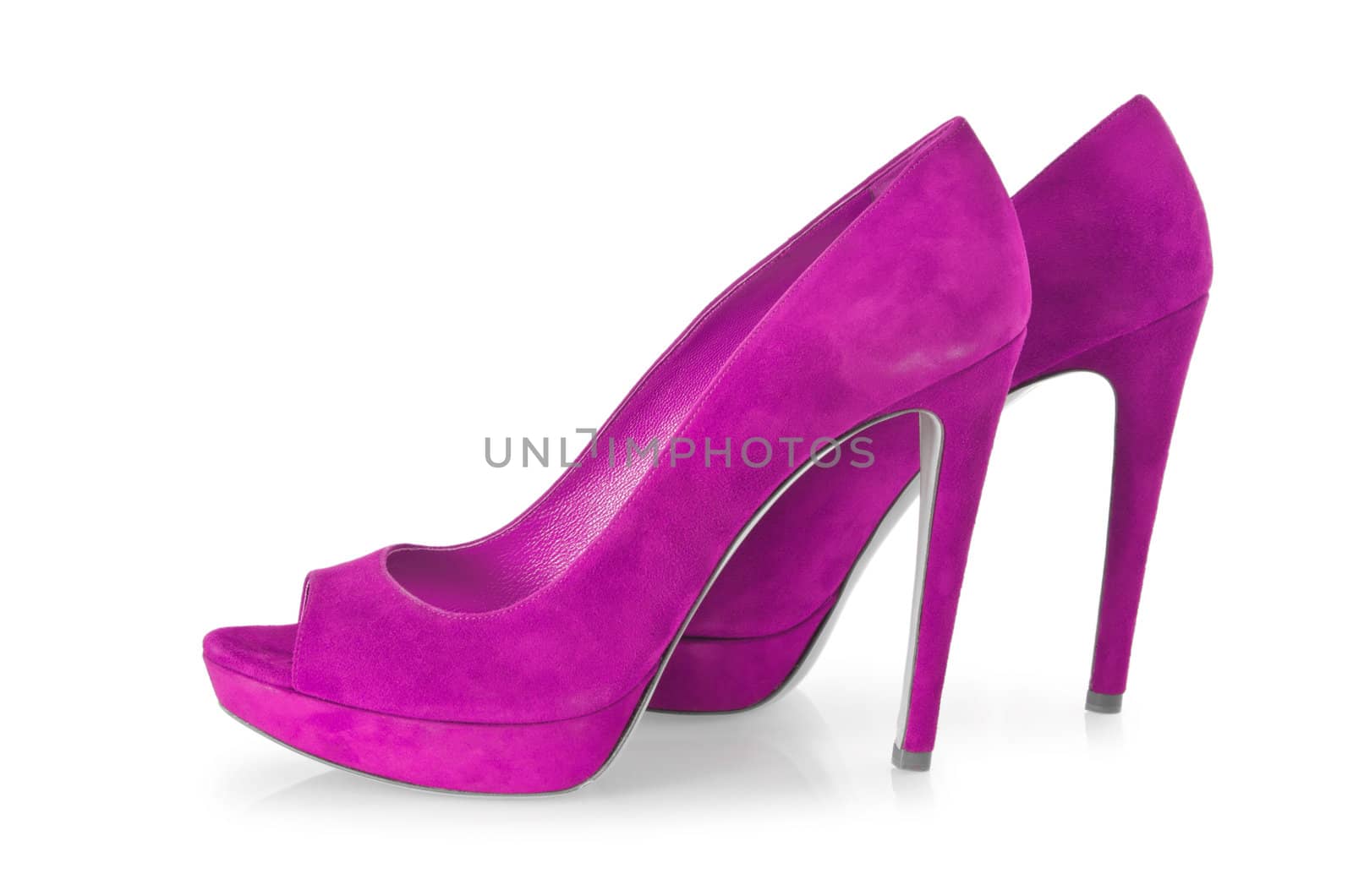 Woman shoes isolated on white