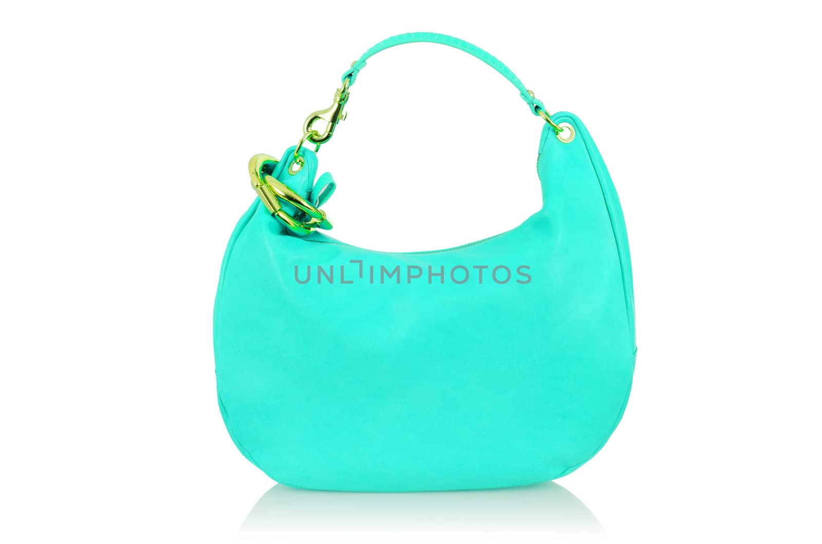 Elegant woman bag isolated on white