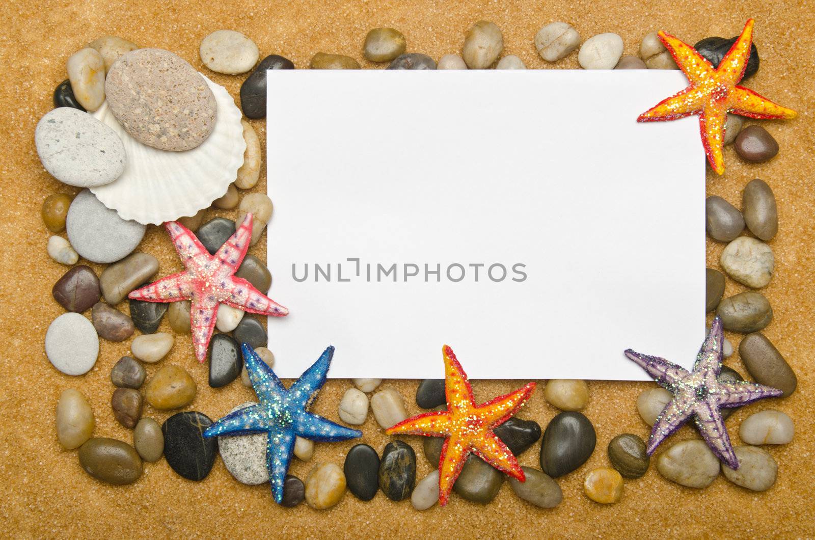 Blank message on the sand