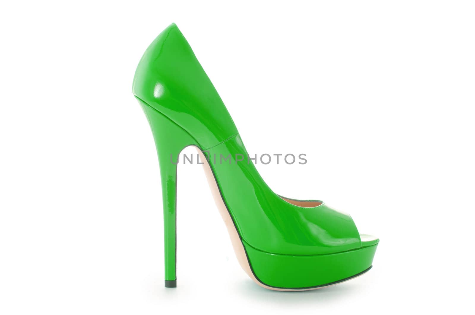Woman shoes isolated on white