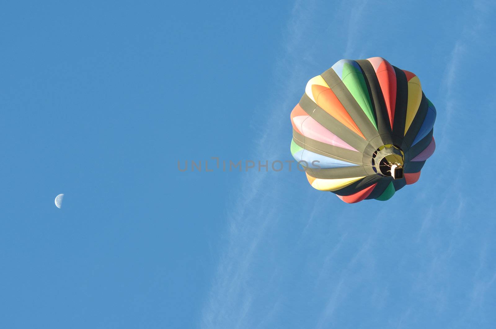 Hot Air Balloon with the Moon at the 2012 Reno Great Race