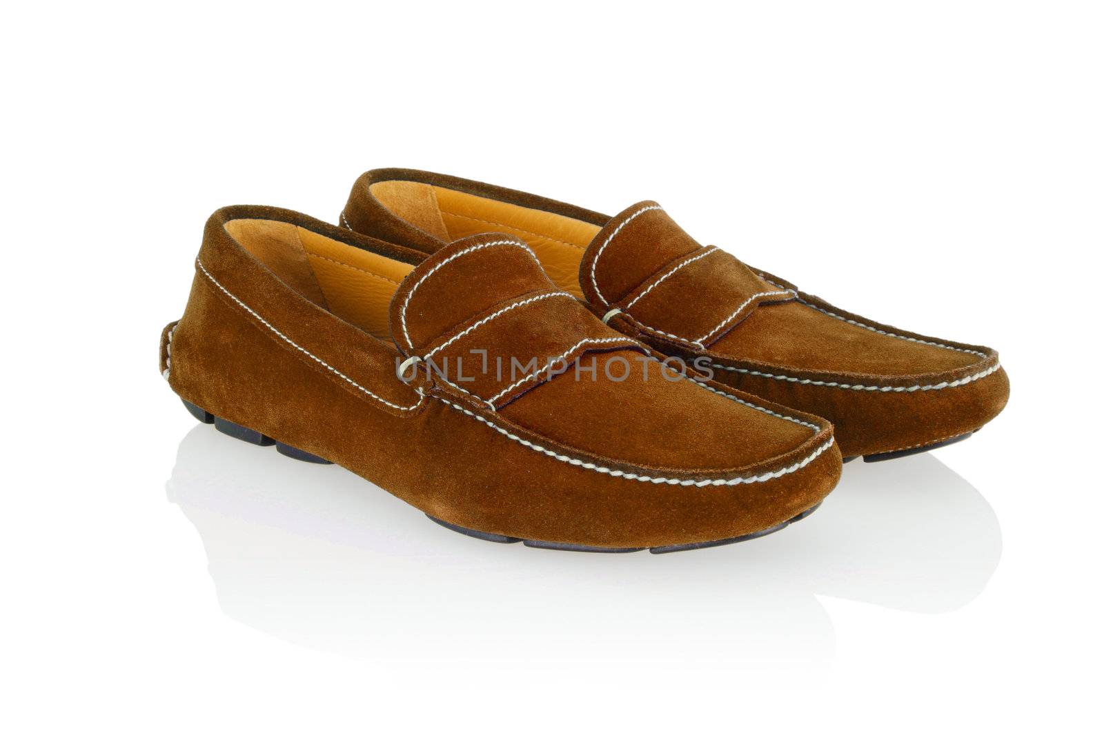 Male shoes isolated on white