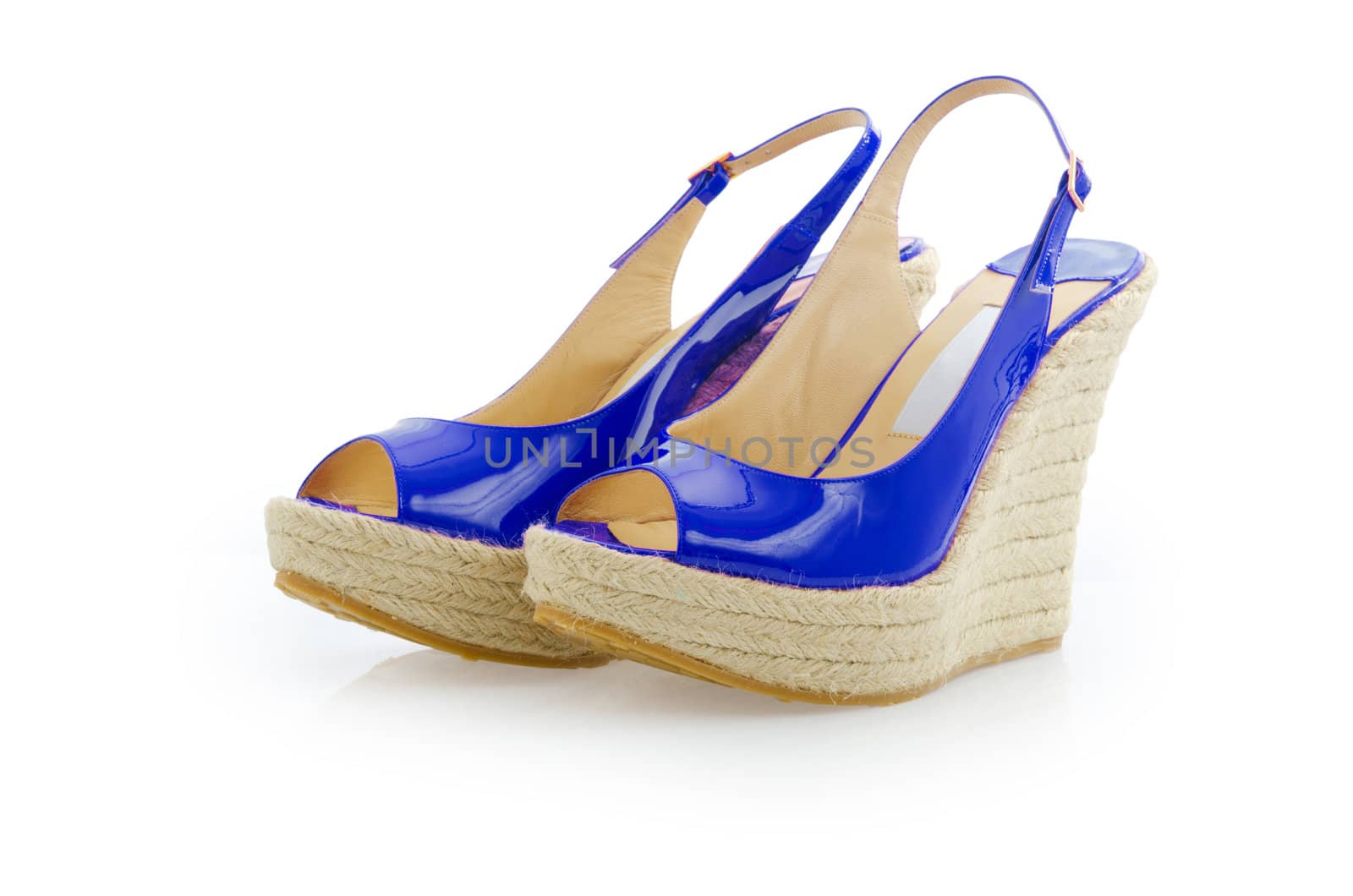 Woman shoes isolated on white