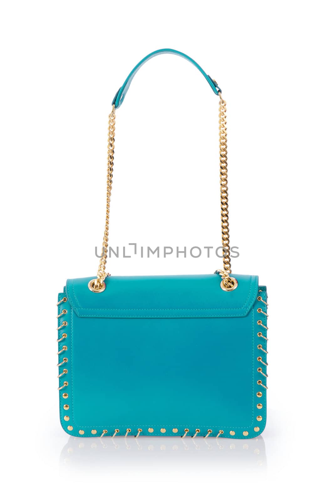 Elegant woman bag isolated on white