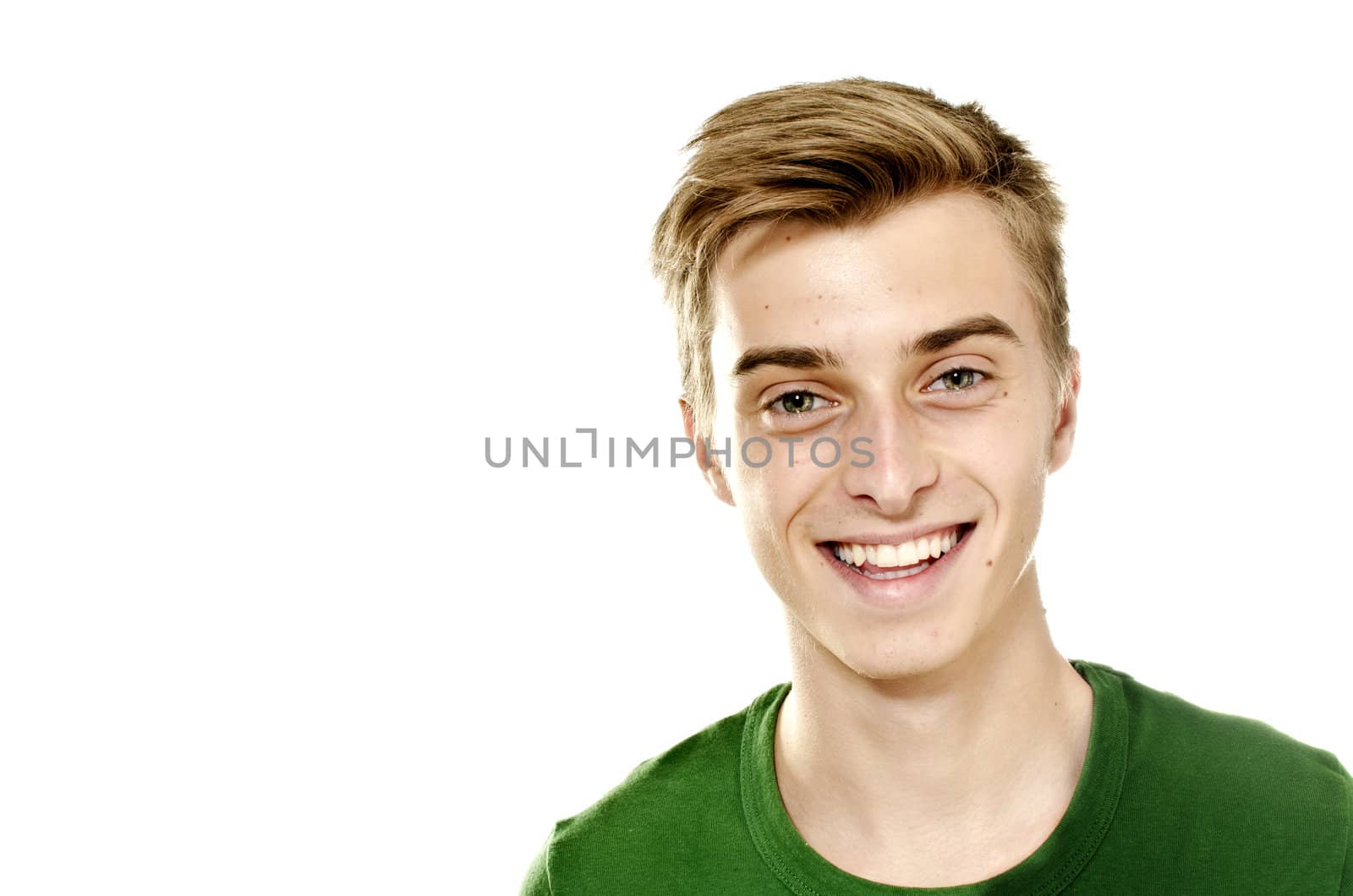 Portrait of a positive smiling man by malija