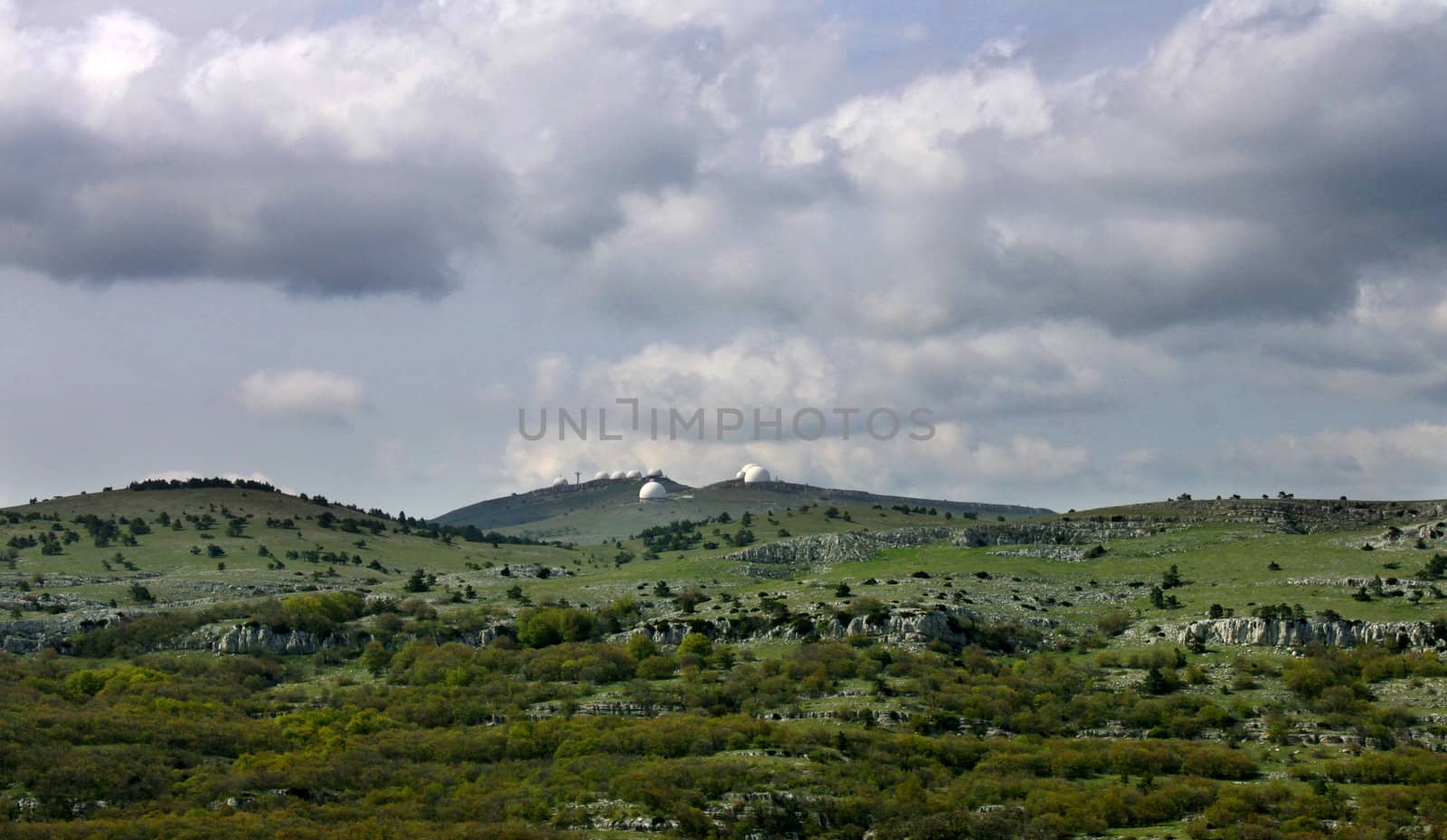 astronomic observatory in mountains