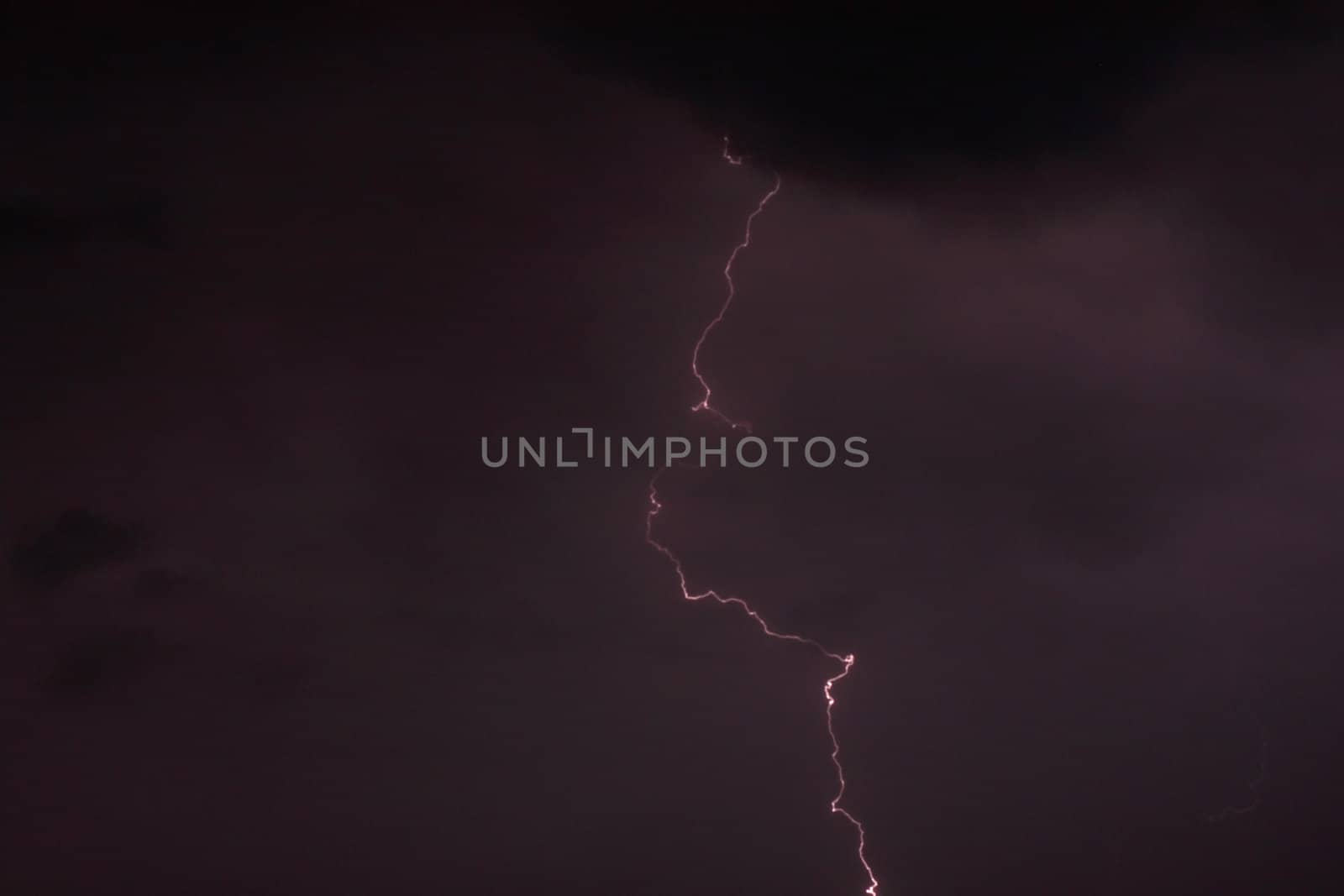 lightning in night sky