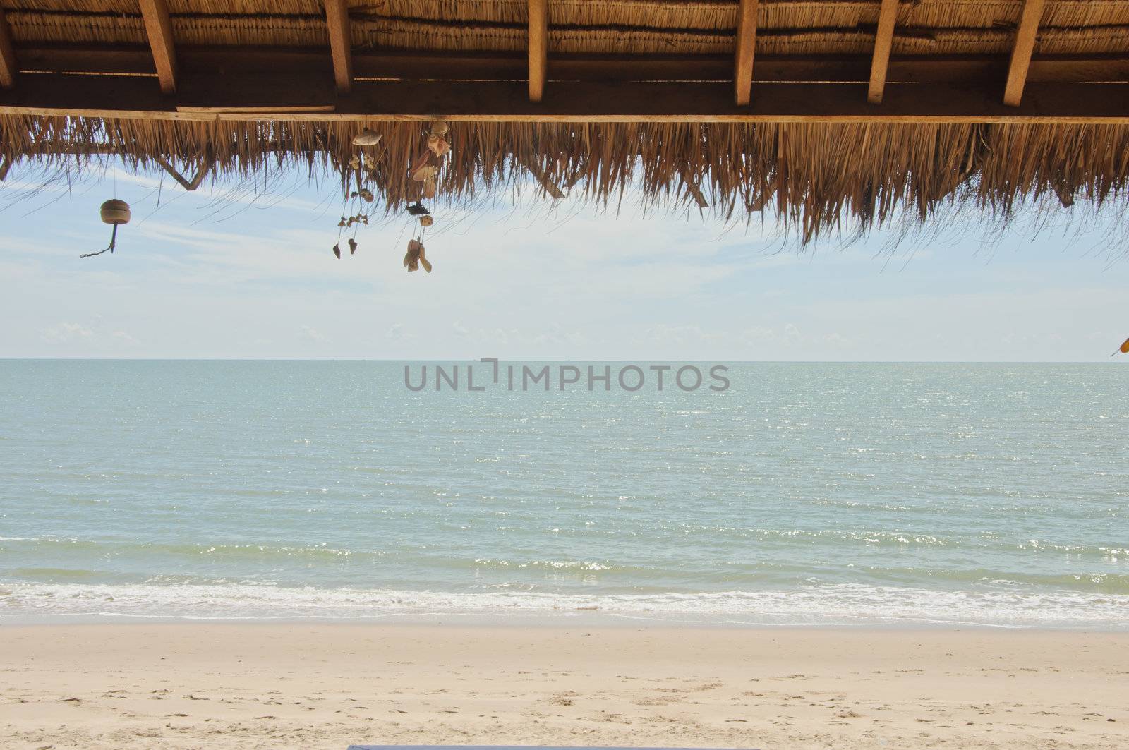 Cottage by the sea at Cha Am beach, Thailand