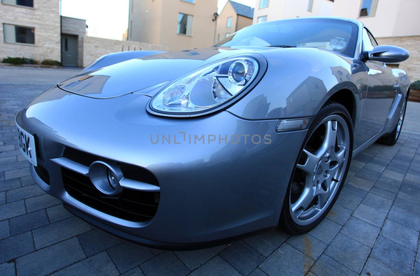 Brand new modern Porsche Cayman Sports car