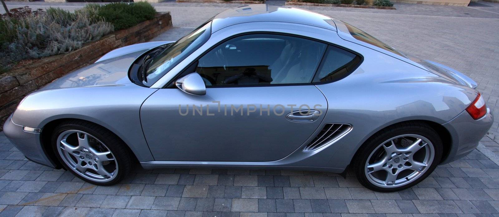 Brand new modern Porsche Cayman Sports car