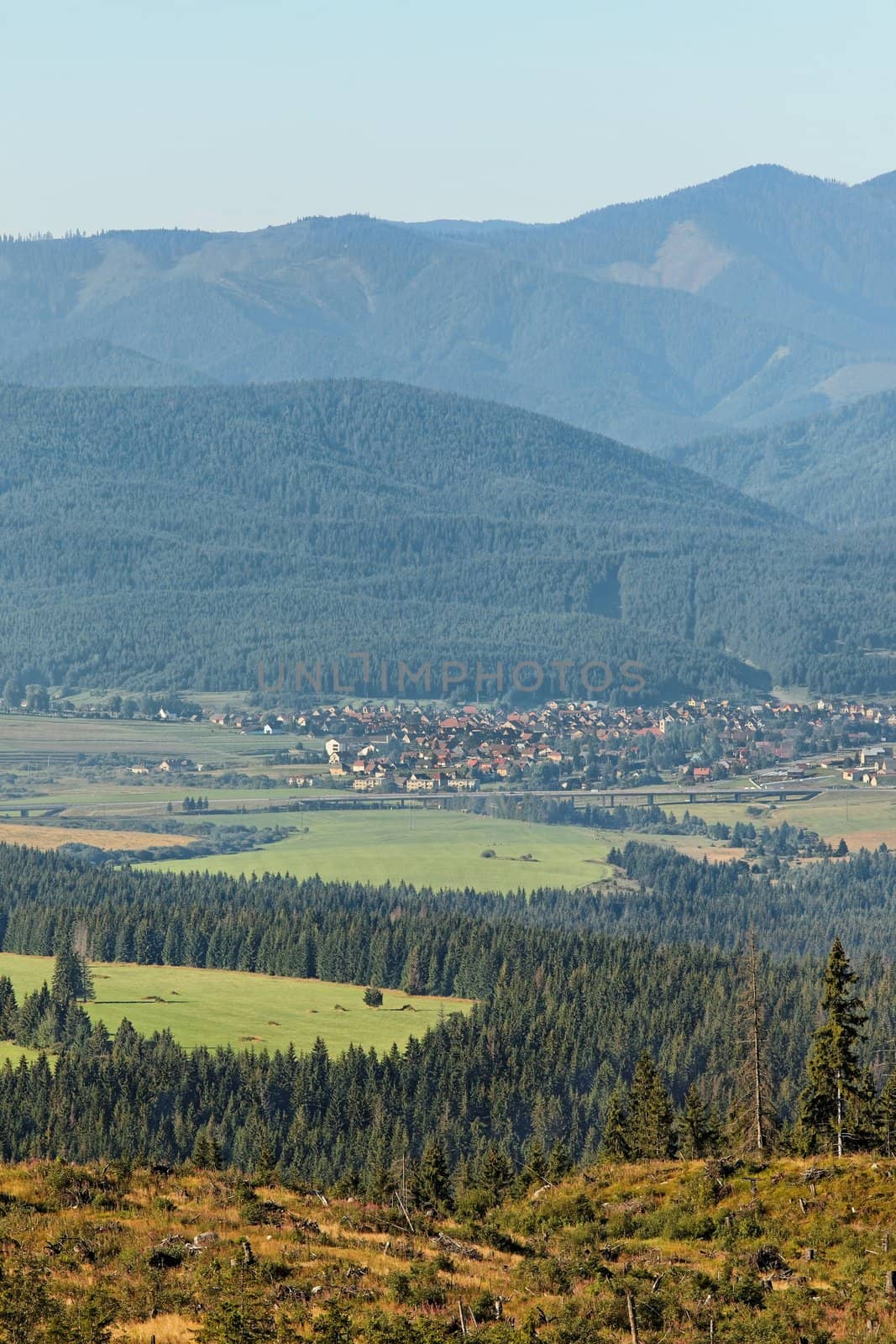 Landscape in the tatra valley