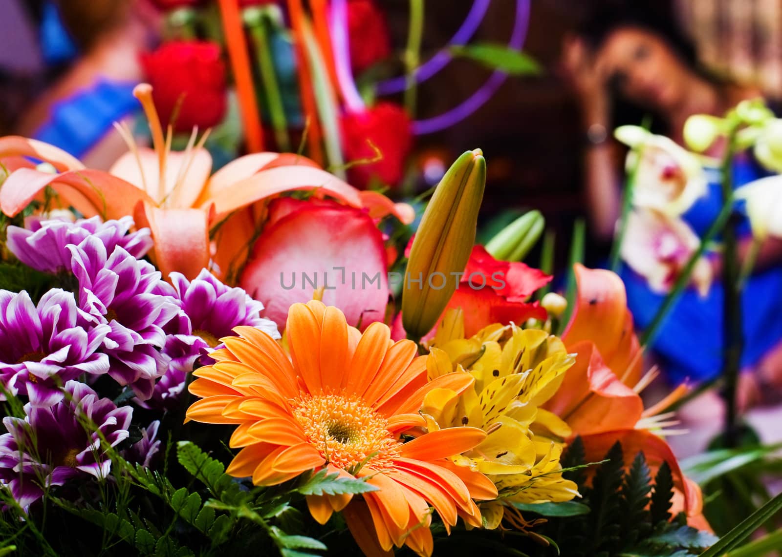 Close up image of bunch of flowers
