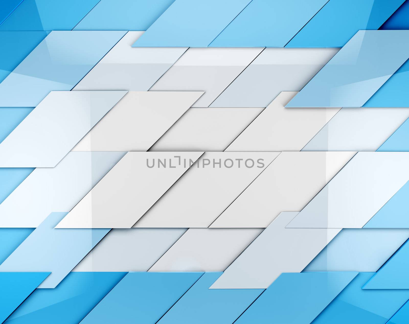 Abstract image of cubes background in blue toned 