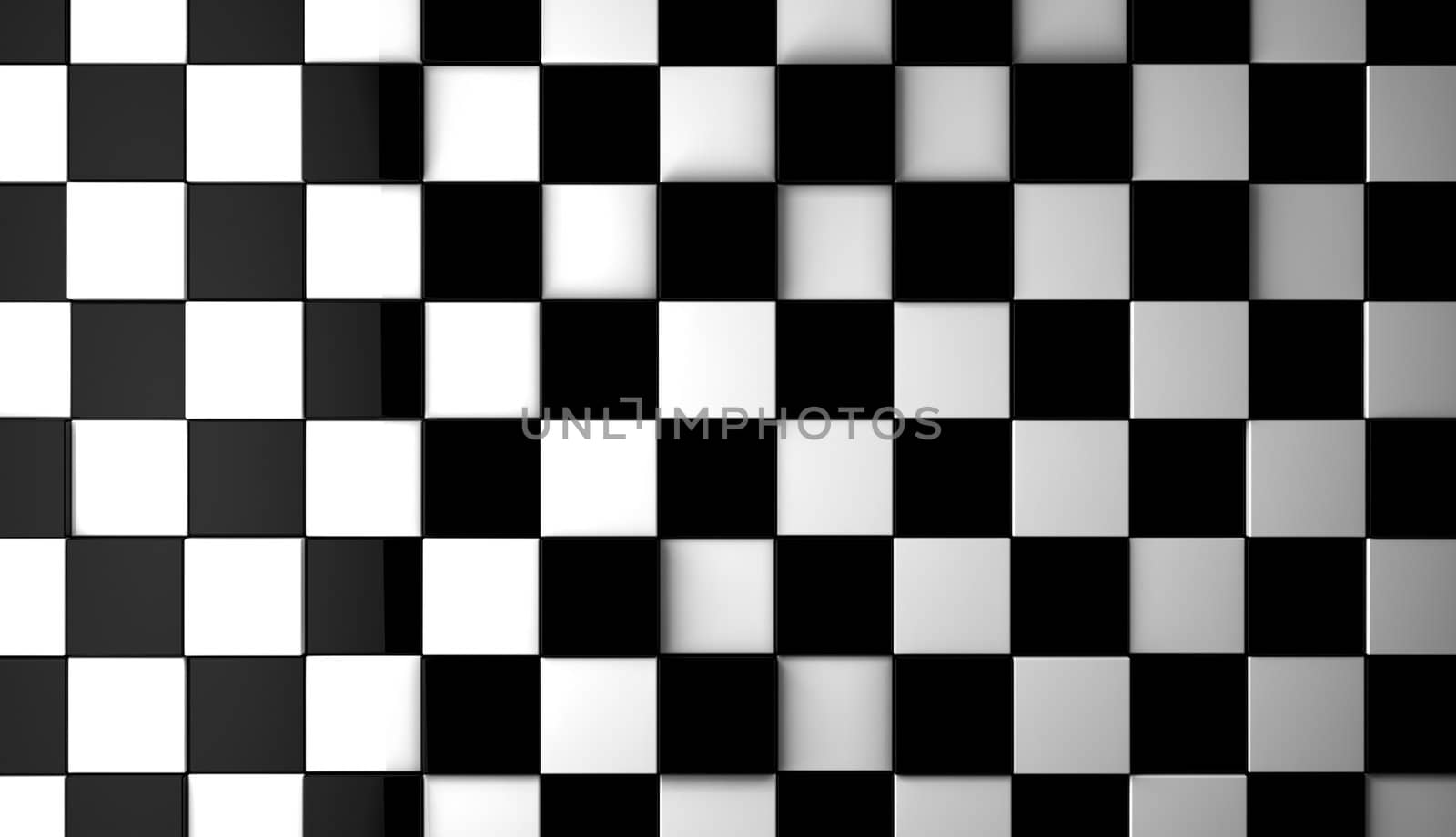 Black and white tiles background