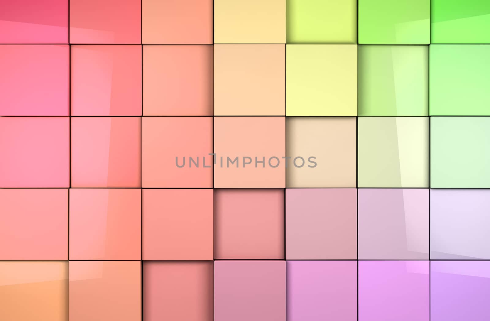 Coloful abstract tiles cubes background