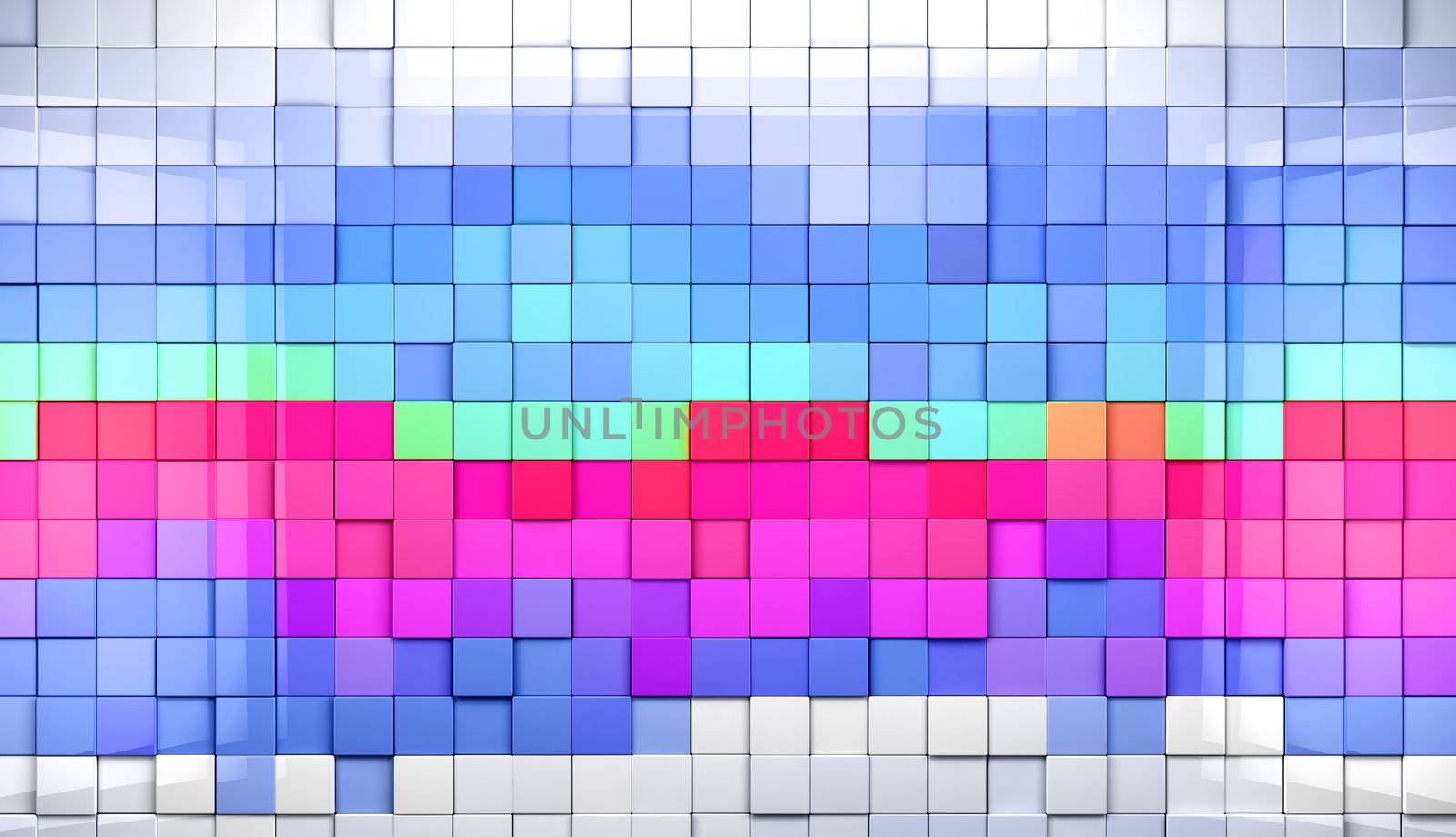 Coloful abstract tiles cubes background