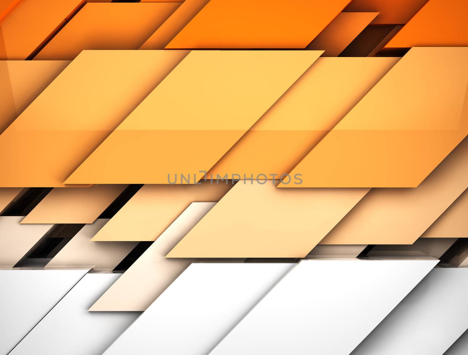 Orange geometric shapes abstract background