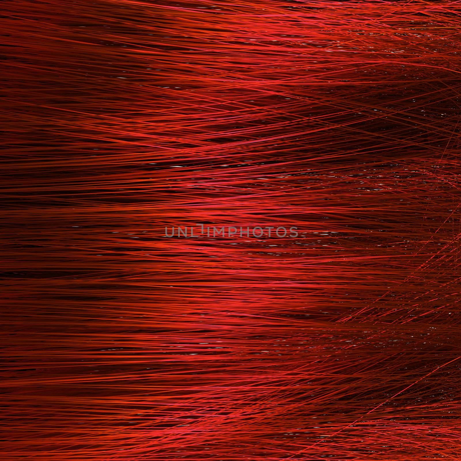 Detail of red hair texture 
