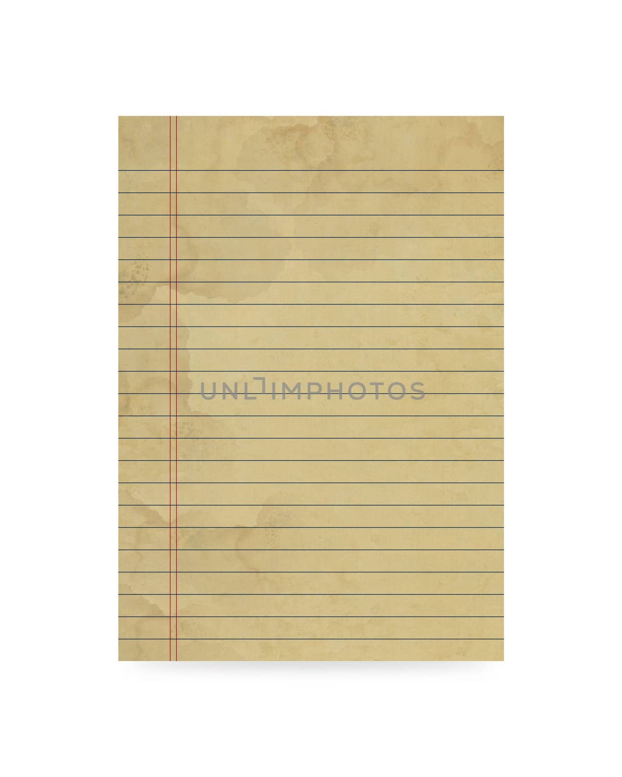 Blank old paper on white background by jumpe