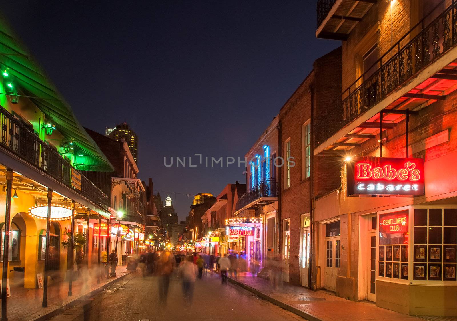 Bourbon Street at dusk by edan