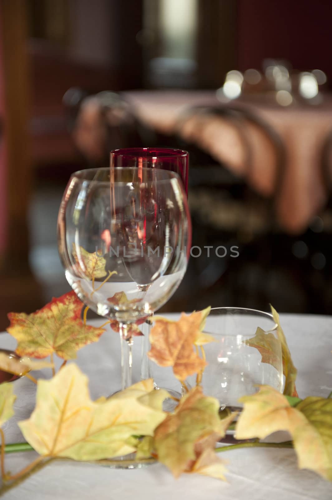 a table set for two spouses