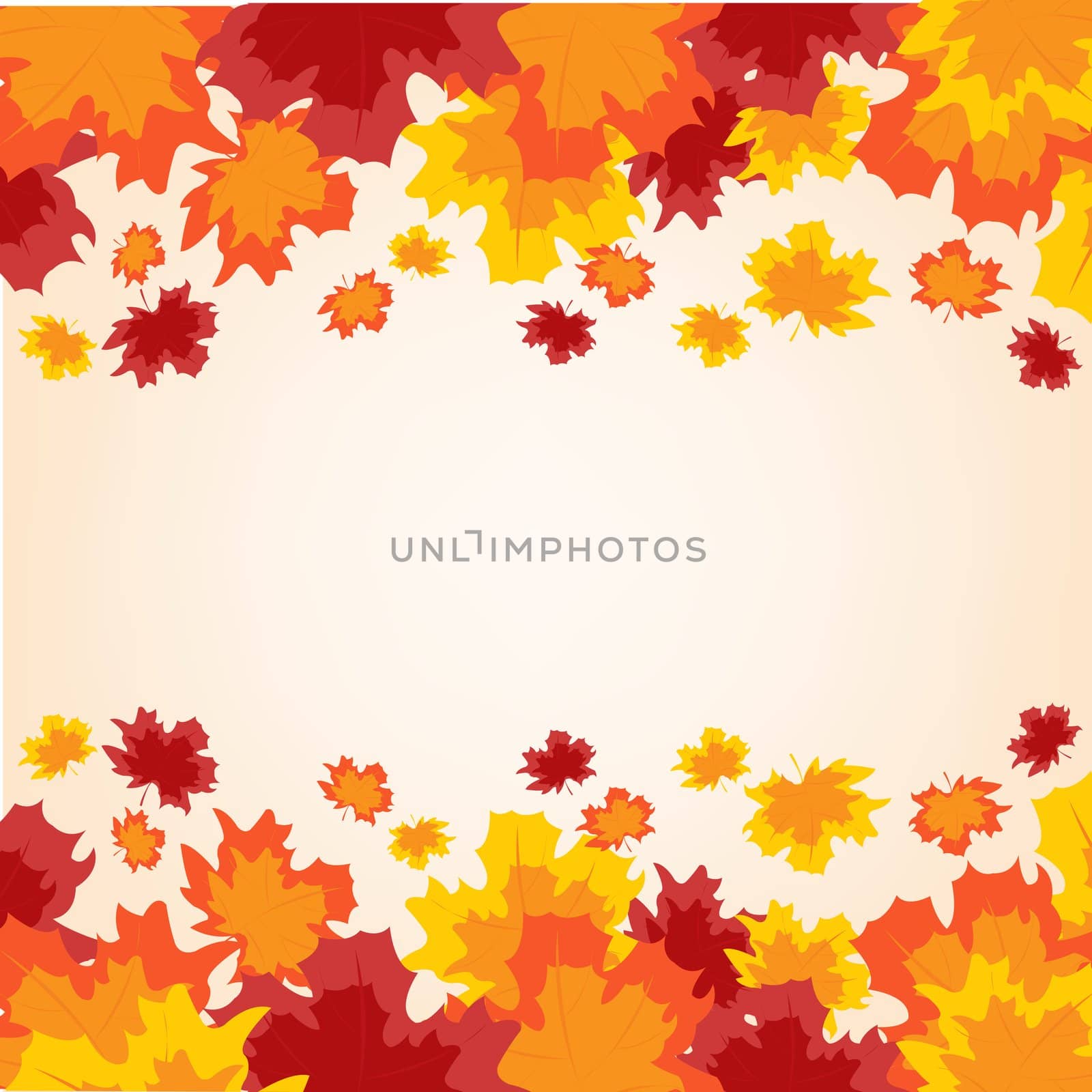 Decorative background from autumn sheet