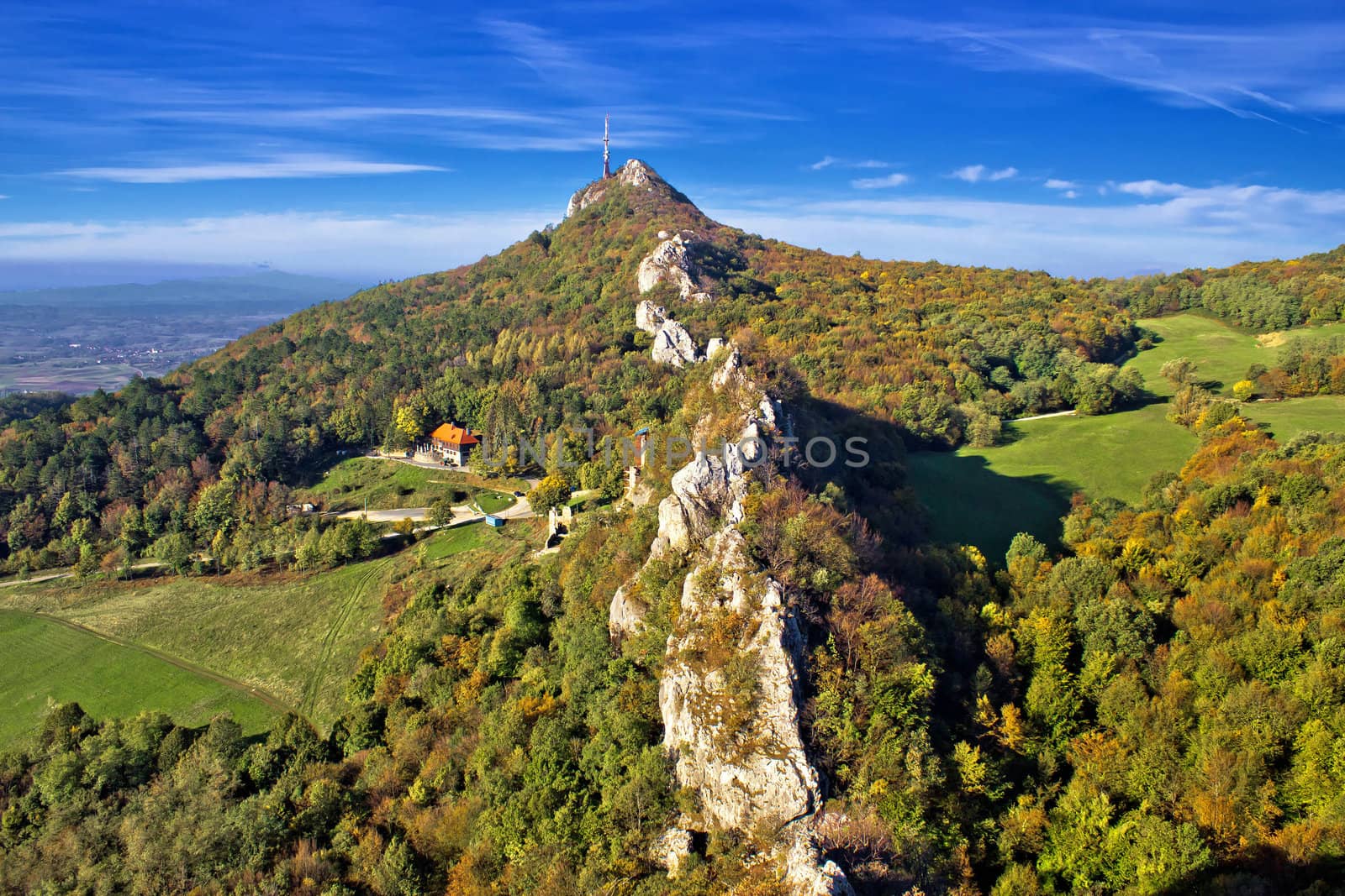 Green scenery of Kalnik mountain ridge, Prigorje, Croatia