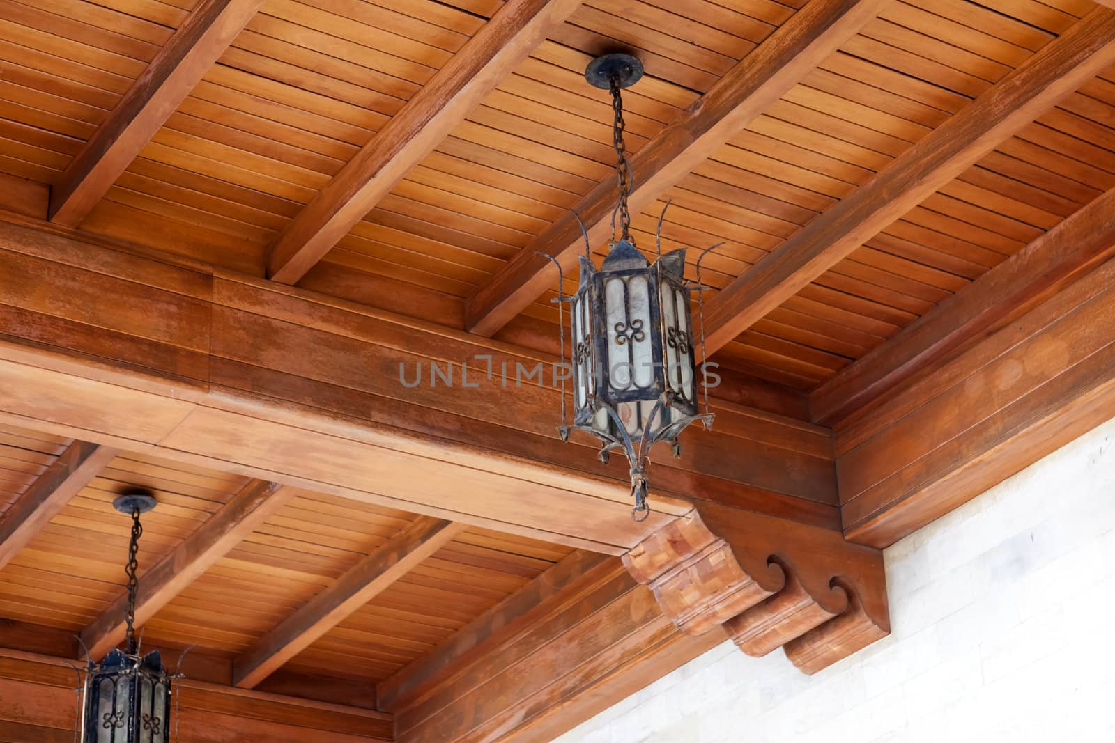 A lamp in the hall of Venetian Lodge in the city of Heraklion