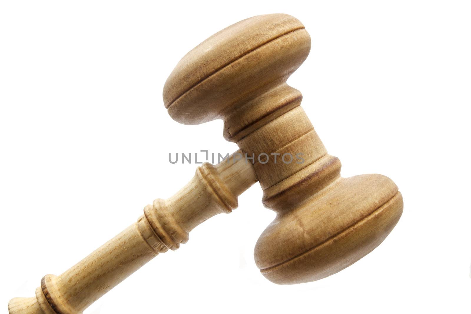 gavel isolated on white background 