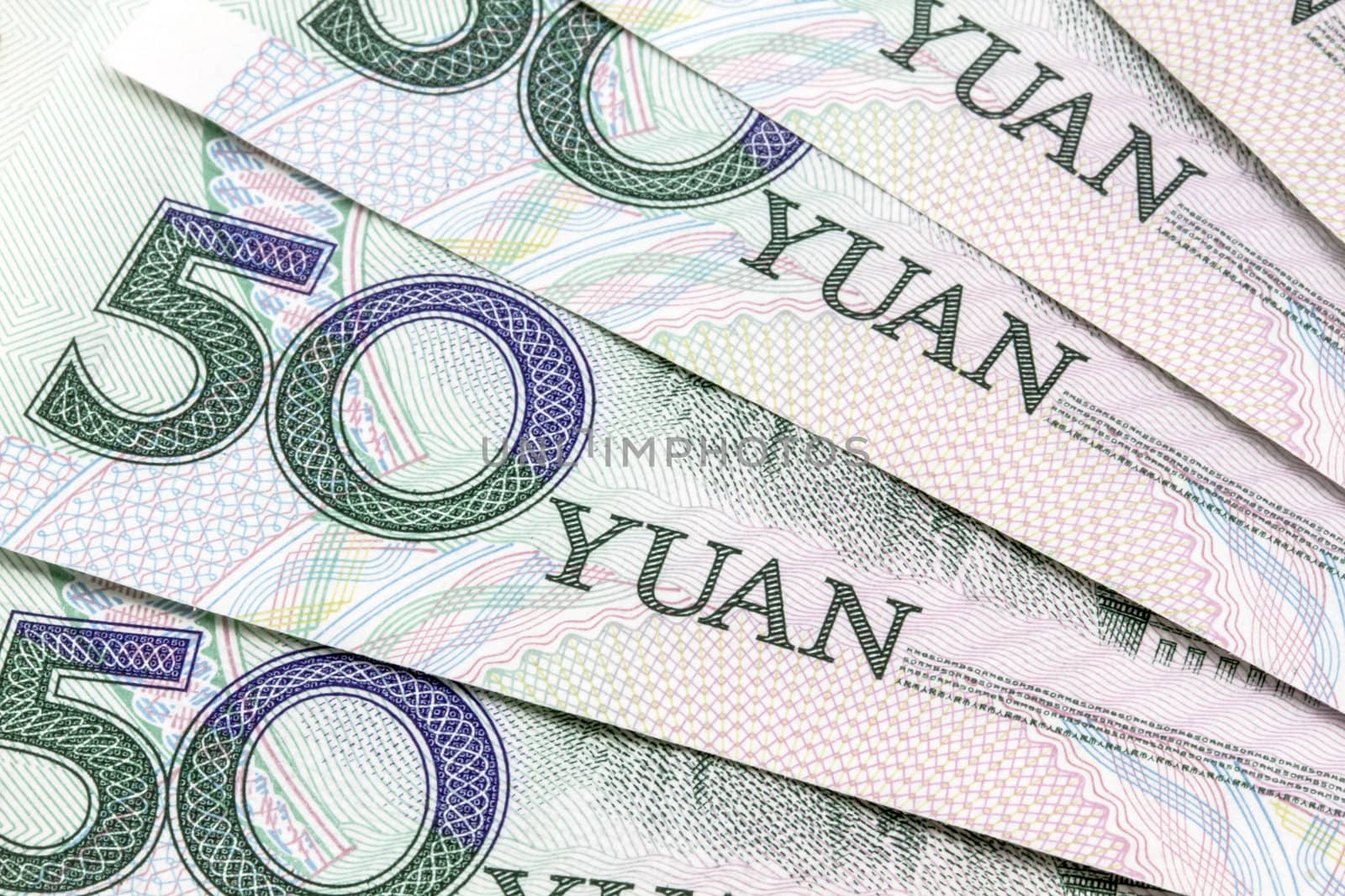 Chinese currency - 50 yuan background