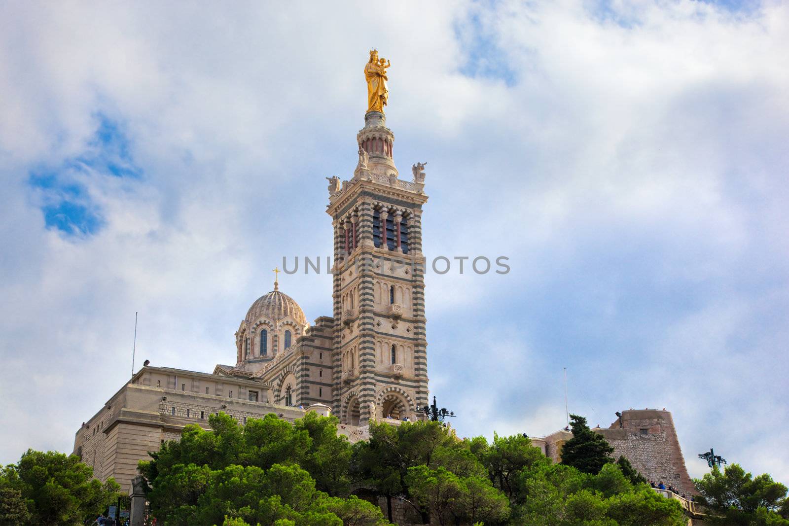 Notre Dame de la Garde in Marseille, France.