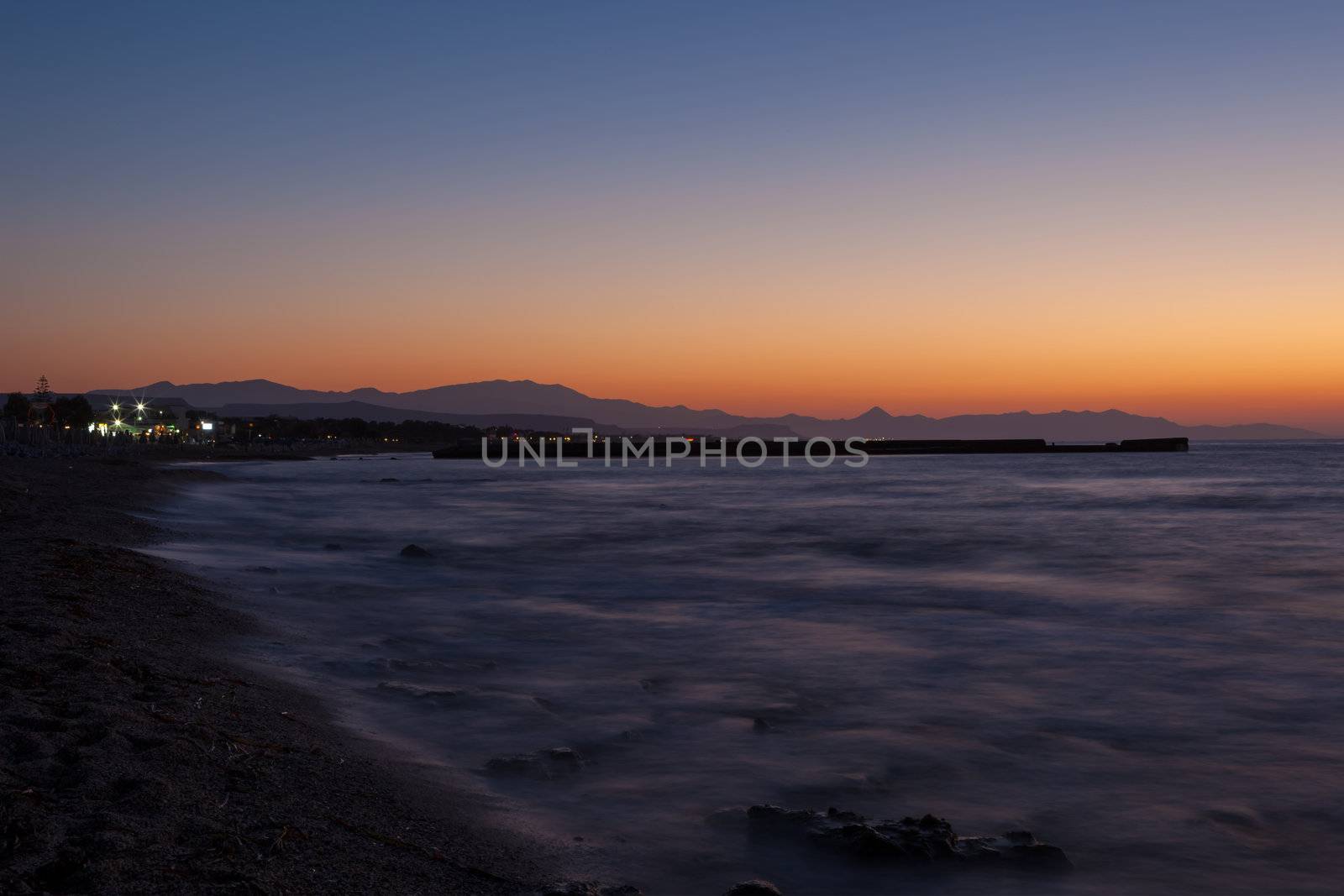 Sunset on the Mediterranean sea by DimasEKB