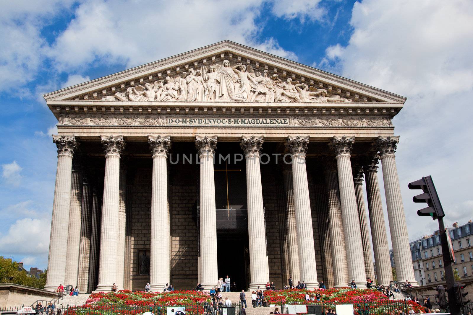  La Madeleine church, Paris, France. L'eglise Sainte-Marie-Madeleine