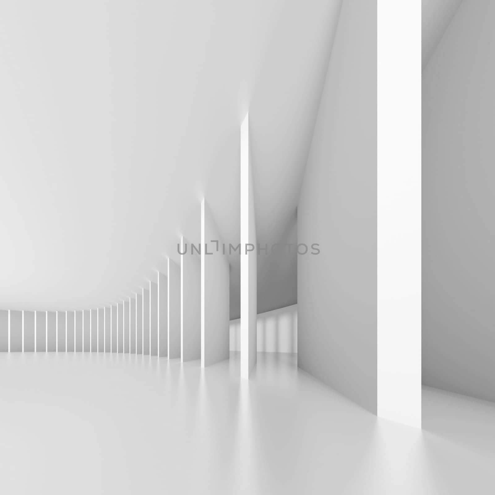White Modern Hall by maxkrasnov