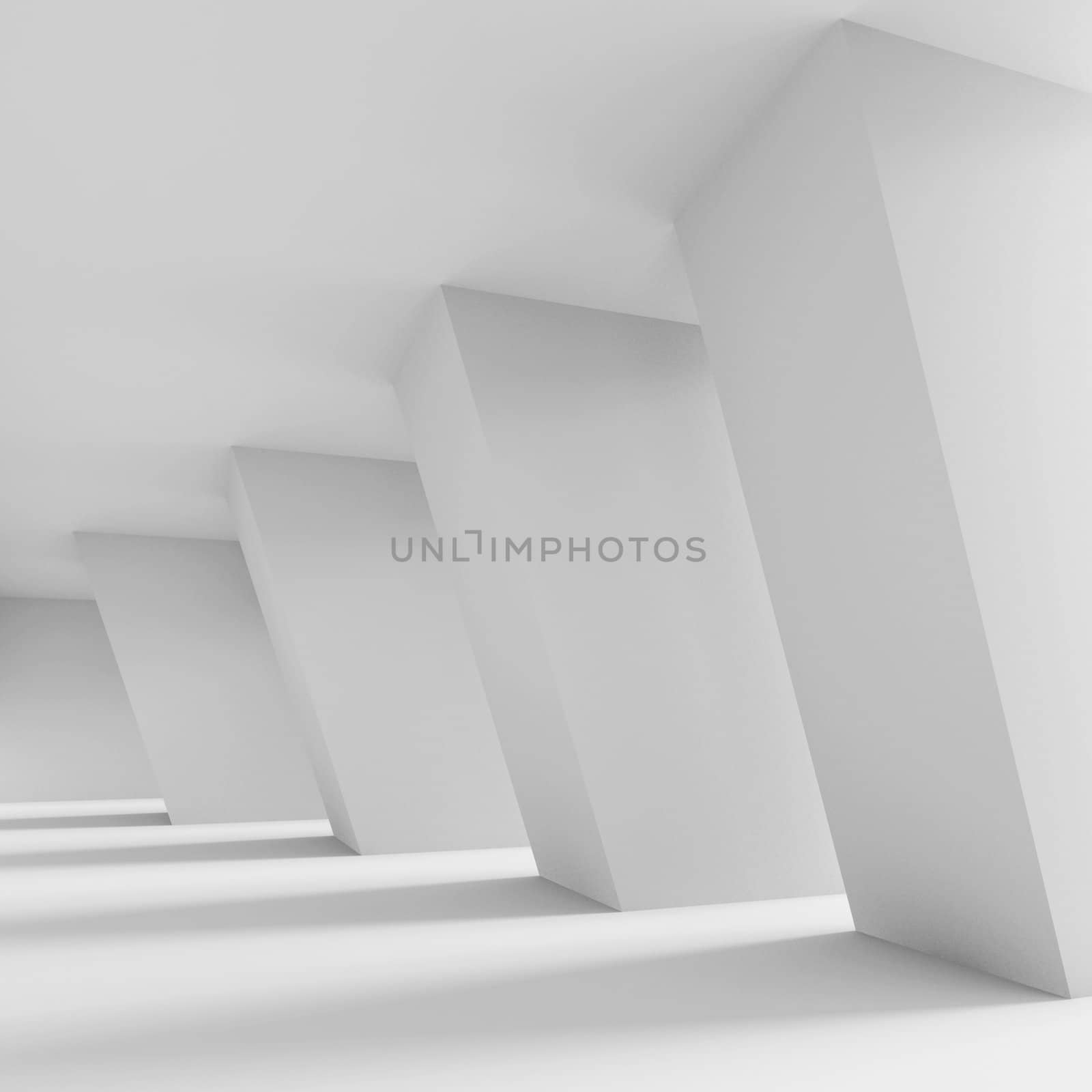 White Futuristic �orridor by maxkrasnov