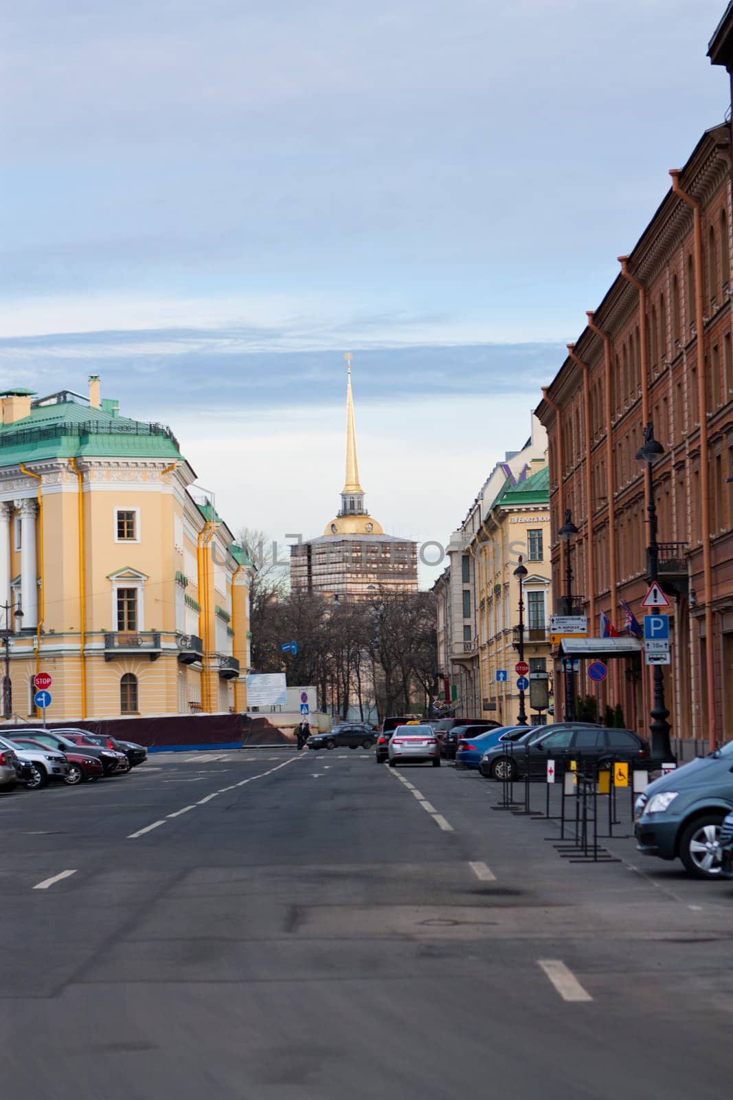 a street in Saint Petersburg in Russian Federation