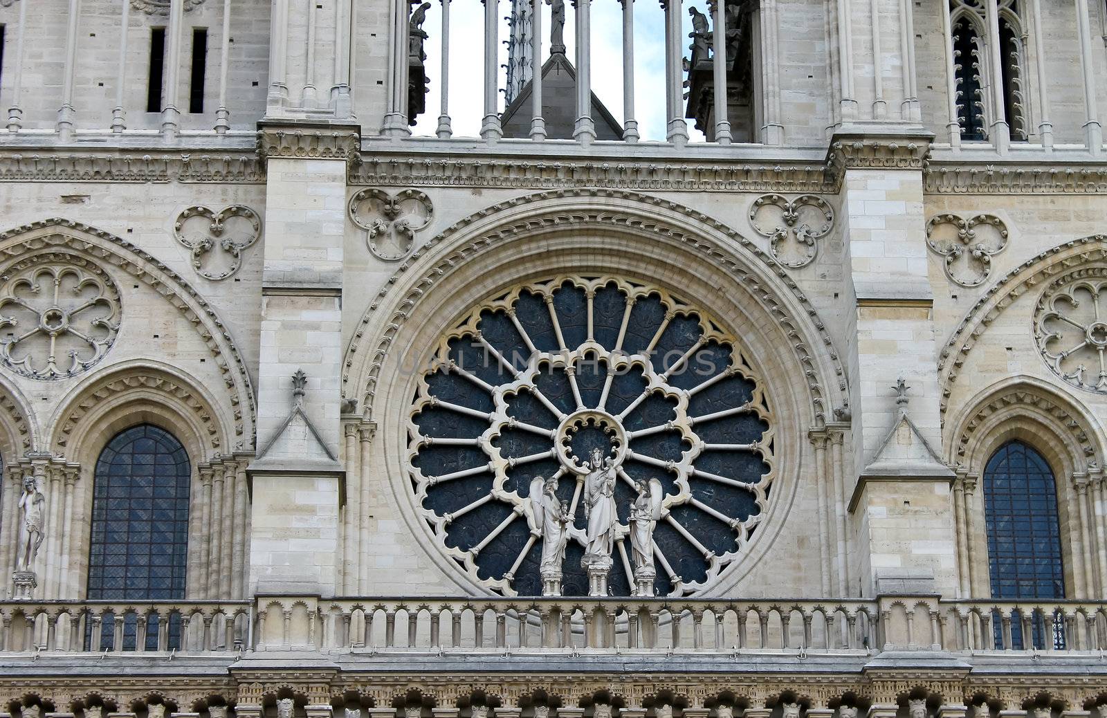 Rose Window. Notre Dame de Paris. France by NickNick