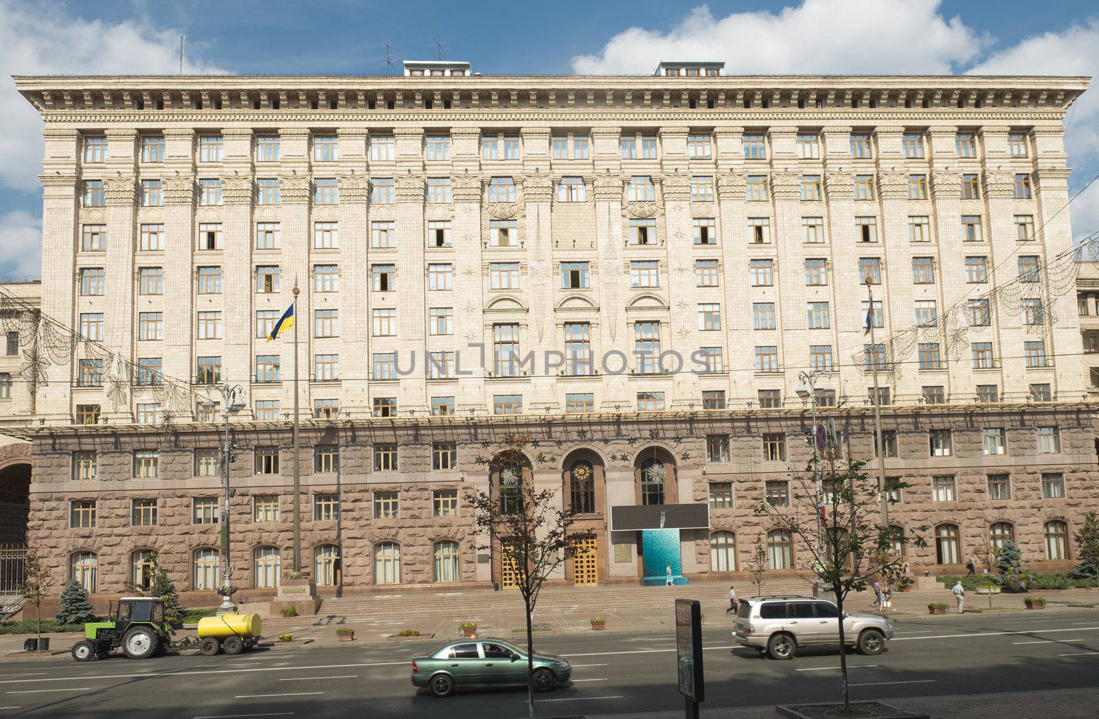 Tbuilding of Kiev city hall, Ukraine. Taken on August 2012.