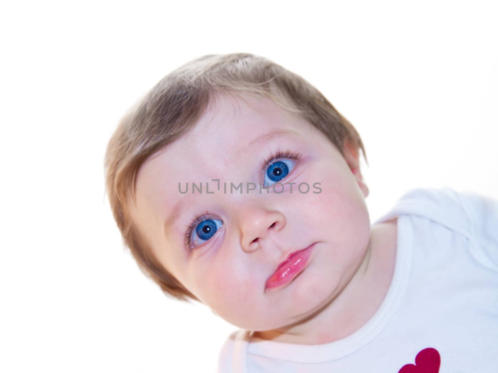 portrait of beautiful baby girl by lsantilli