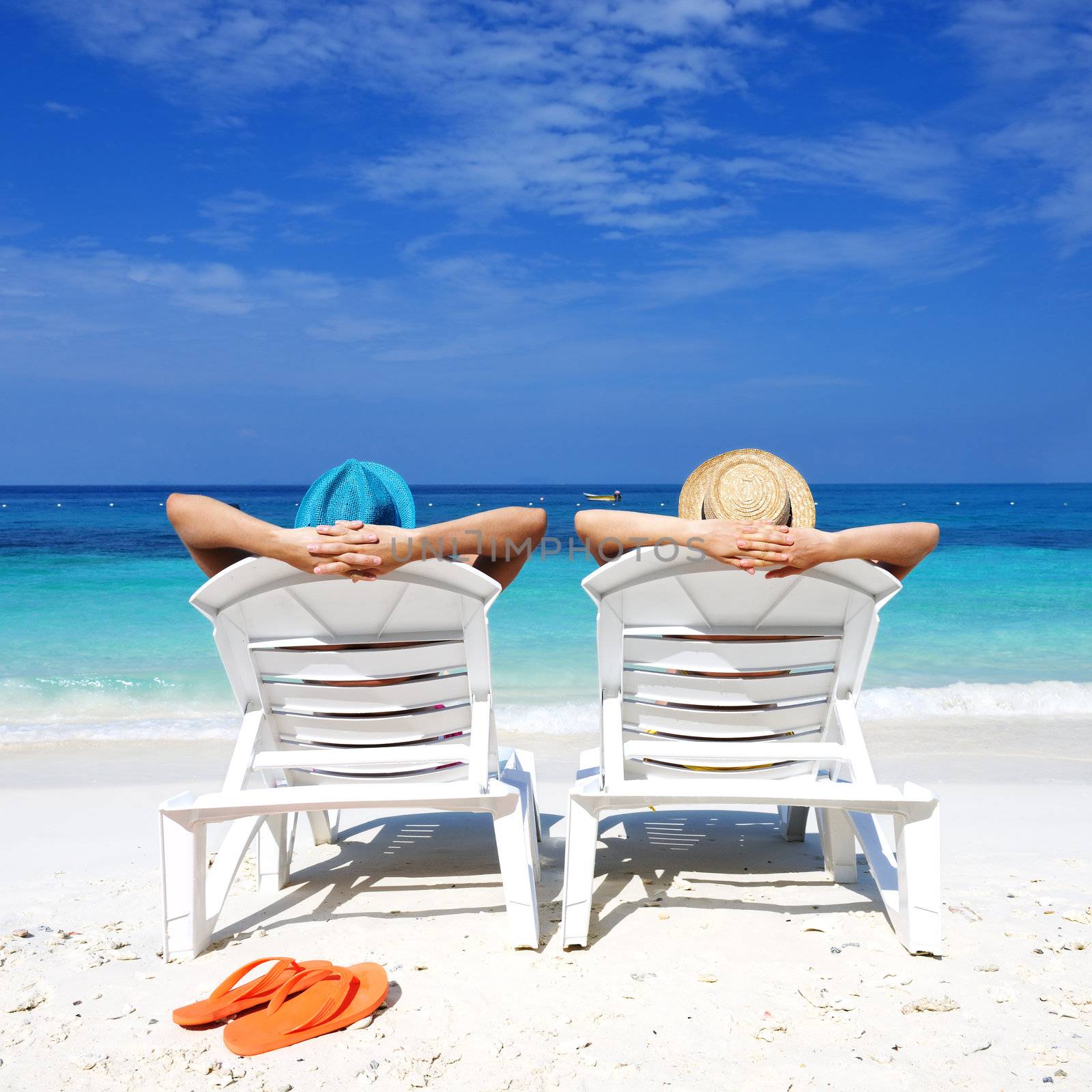 Couple on a tropical beach