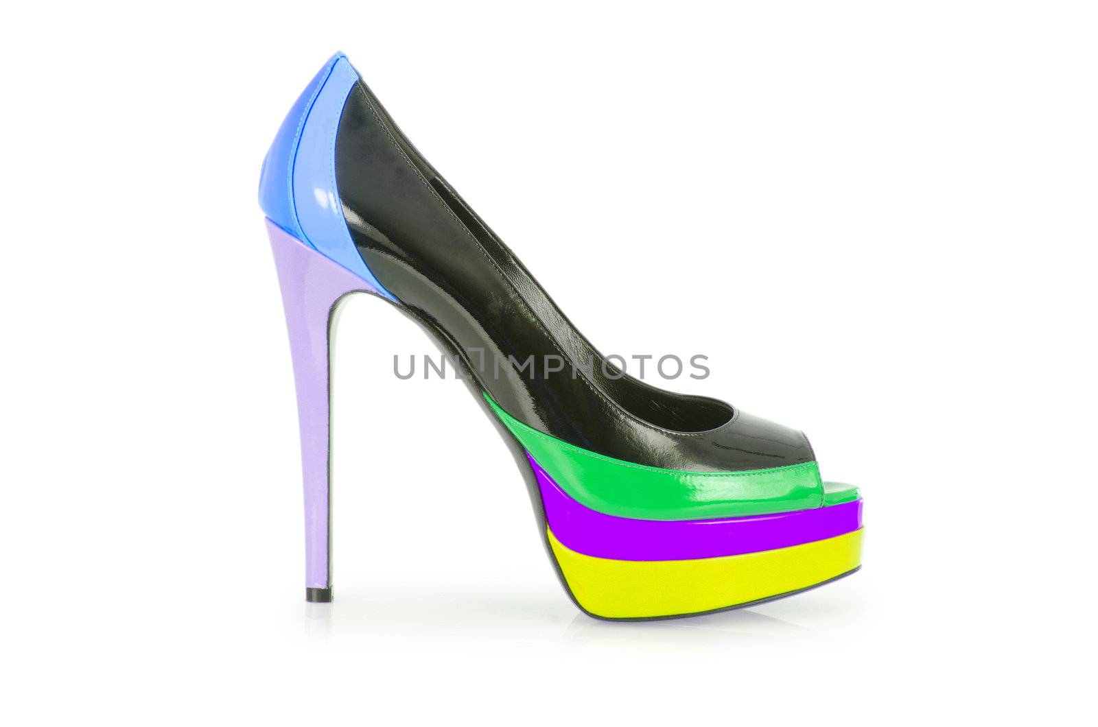 Woman shoes isolated on white