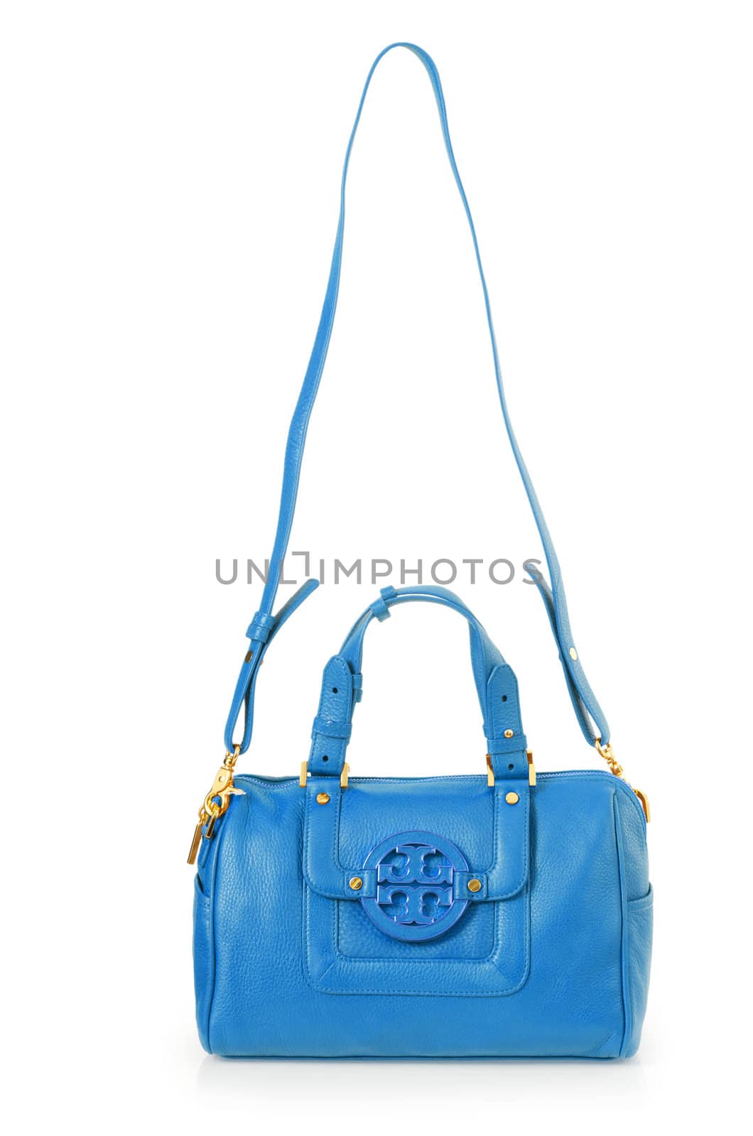 Elegant woman bag isolated on white
