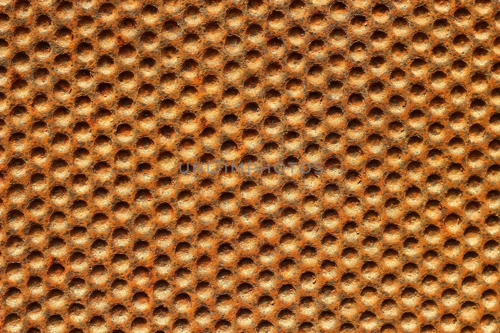 background with orange rusted grill metal texture 