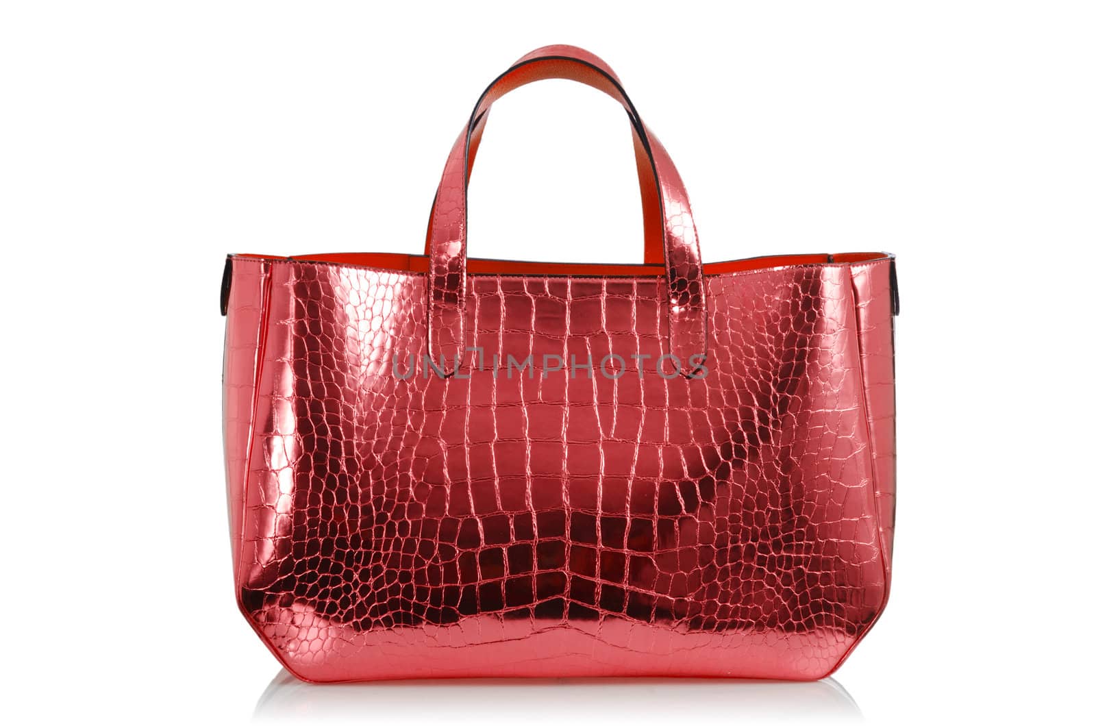 Elegant woman bag isolated on white