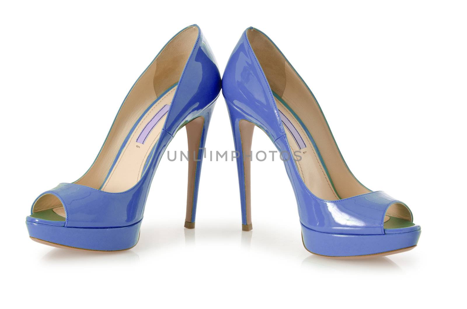 Woman shoes isolated on white