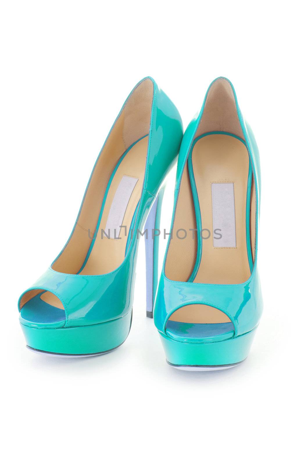 Woman shoes isolated on white