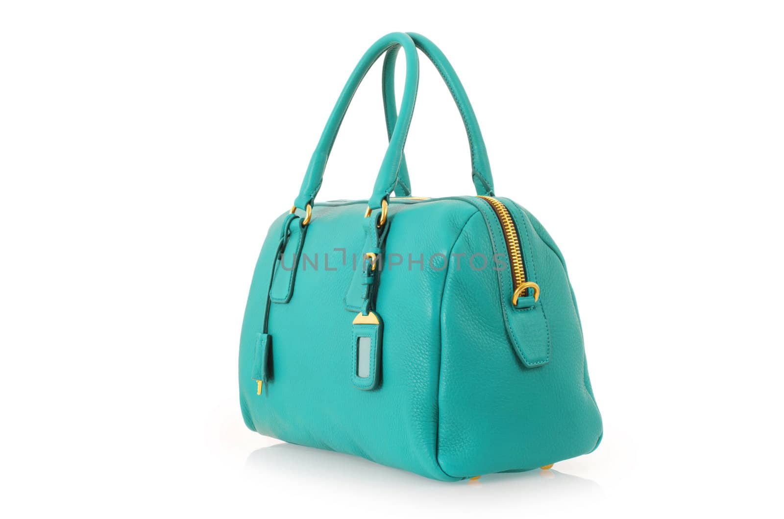 Elegant woman bag isolated on white