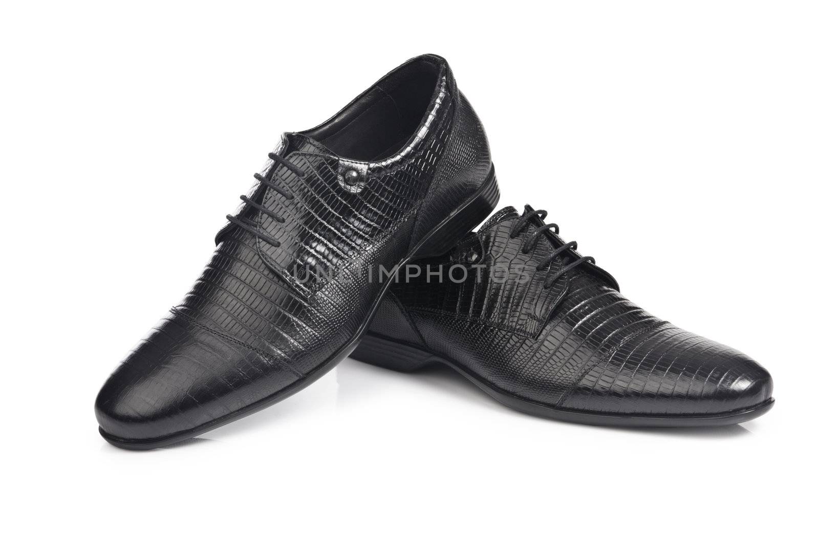 Male shoes isolated on the white