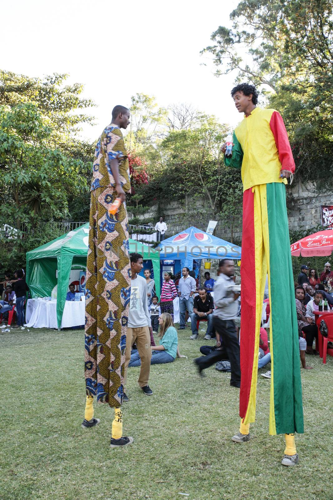 Addis Ababa â  November 18: Restaurants and caterers prepare local and international cuisines for the palates of Addis Ababa residents attending the 2012 Taste of Addis food festival on November 18, 2012 in Addis Ababa, Ethiopia