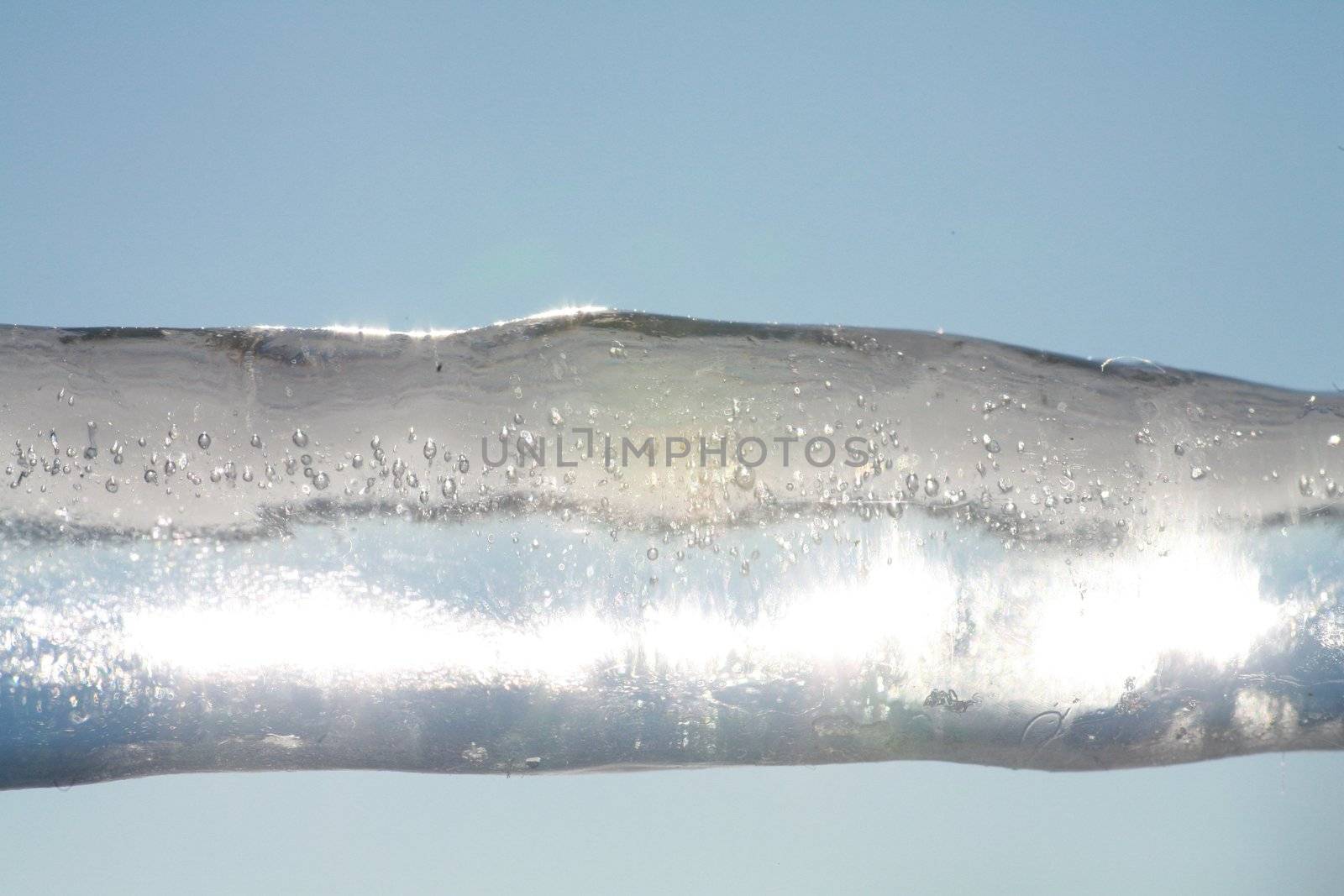 close-up of ice, very shallow Depth of field